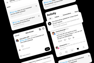 Threads、「Dear Algo」導入　アルゴリズムに直接話しかけてフィードを一時調整