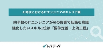 ITエンジニアの半数がAIで転職を意識 - レバレジーズ調査
