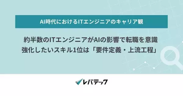 ITエンジニアの半数がAIで転職を意識 - レバレジーズ調査