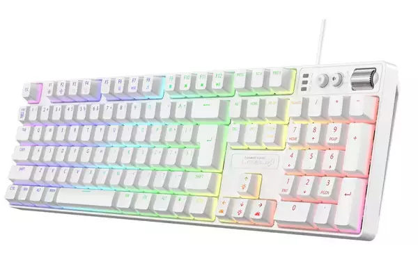 パソコン工房、RGBイルミネーション付きで6,980円のメカニカルゲーミングキーボード