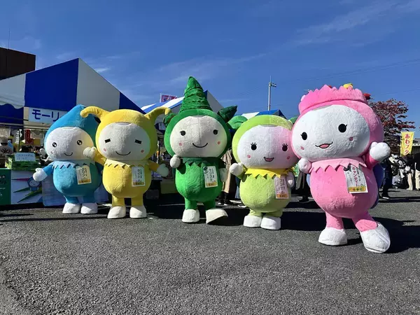 ダイナム、日本最大級のキャライベ「世界キャラクターさみっと in 羽生」にモーリーズ5兄妹が参加