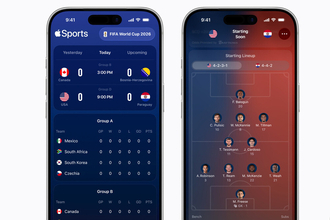 Apple Sports、日本を含む90以上の国・地域に拡大　FIFA World Cup 2026対応も追加