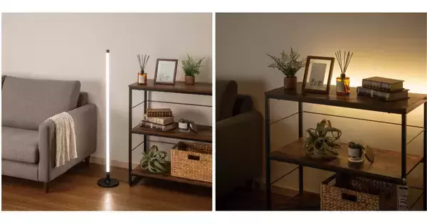 ニトリ、マグネットで棚に設置して間接照明にできるLEDフロアランプ