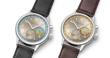 2つの旅色で描くノモスの新作「クラブスポーツ ネオマティック ワールドタイマー」