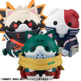 「『僕のヒーローアカデミア』ニャンコ化した緑谷＆爆豪＆轟がニャンとも大きなソフビマスコットに」の画像1