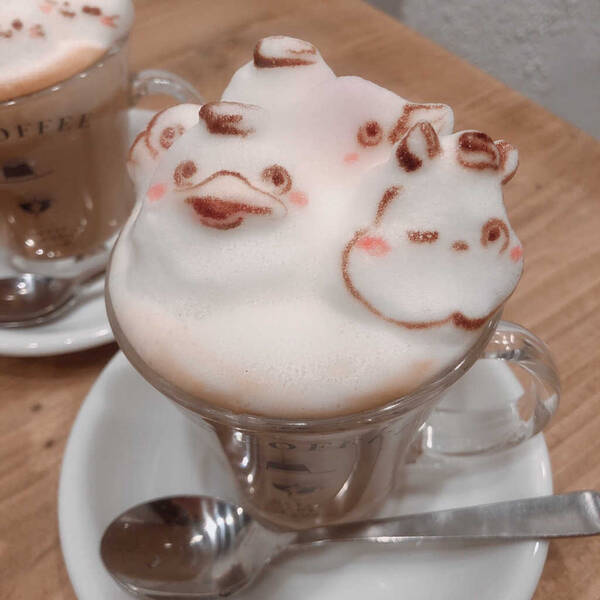 レポ 3dラテアートが可愛い 浅草カフェ Hatcoffee ハットコーヒー 年3月23日 エキサイトニュース