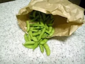 この夏の枝豆は、茶豆で
