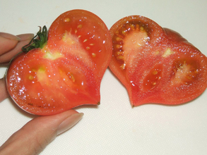 ハートの形をしたトマト