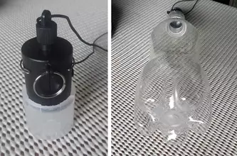 ペットボトルを懐中電灯にするLEDライト