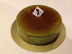 ミドリムシ入りの抹茶チーズケーキ