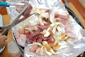 韓国ステーキ通りで食べられる懐かしのＢ級グルメ