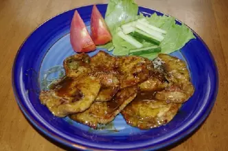 “ミドリムシのレシピ本”で、しょうが焼きを作ってみた。