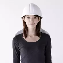 椅子の背もたれとヘルメットを一体化！