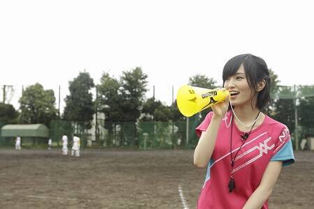 NMB48の山本彩がいきなり現れて、高校サッカー部のマネージャーに挑戦！