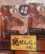 人間も食べられる鹿せんべいを発見！  思い描いていた通りの味!?