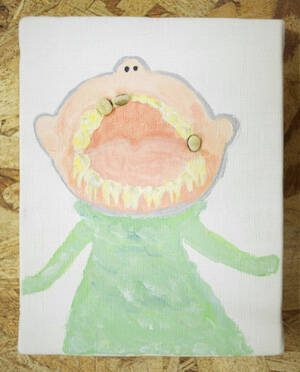 子どもの抜けた歯を刺したら完成！　記念すべき乳歯を保管するアート作品