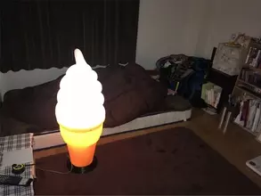 ソフトクリーム看板をメルカリで買って部屋に飾ってみた