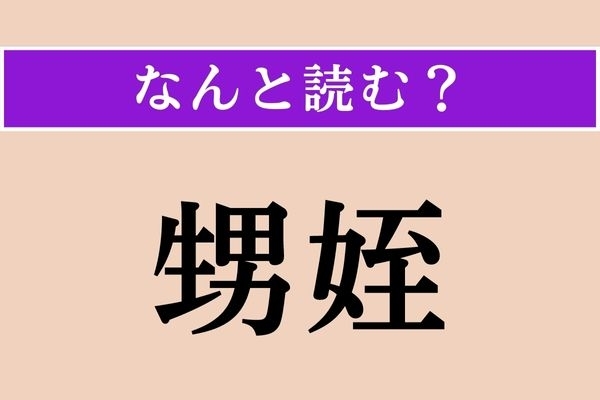 【難読漢字】「甥姪」正しい読み方は？ 兄弟（きょうだい）、姉妹（しまい）のように読んでみて！