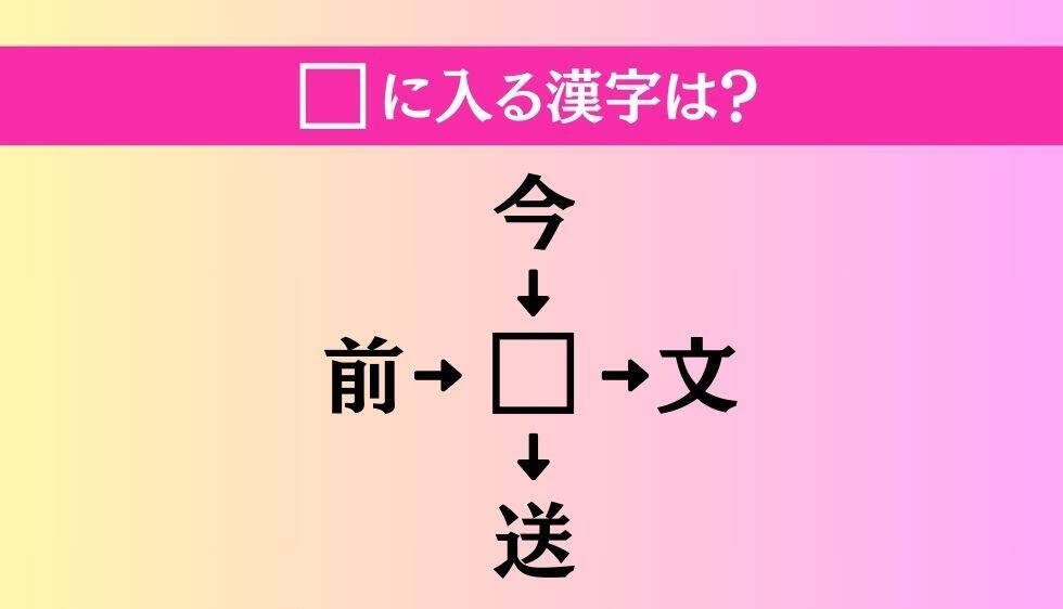 【穴埋め熟語クイズ Vol.1405】□に漢字を入れて4つの熟語を完成させてください