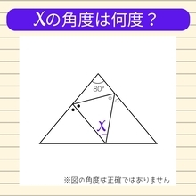 【角度当てクイズ Vol.1290】xの角度は何度？
