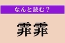 【難読漢字】「霏霏」正しい読み方は？ 雪や雨がしきりに降る様子を言いますの画像