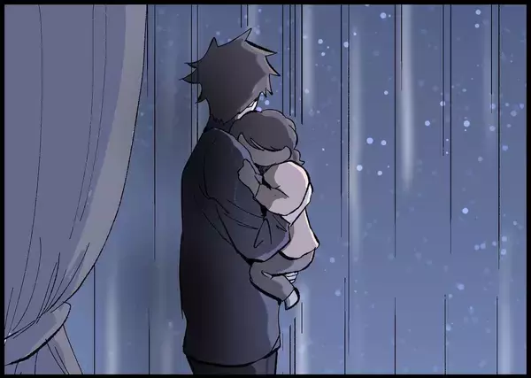 「【漫画】夫は夜中にぐずついた娘を抱っこして寝かしつけていた 【僕と帰ってこない妻 Vol.475】」の画像