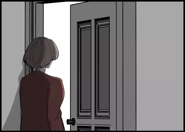 「【漫画】夫は夜中にぐずついた娘を抱っこして寝かしつけていた 【僕と帰ってこない妻 Vol.475】」の画像