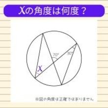 【角度当てクイズ Vol.821】xの角度は何度？