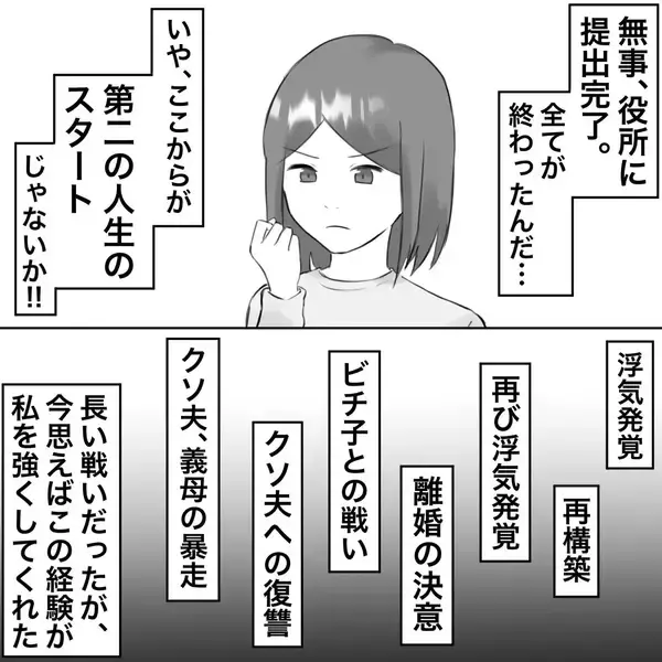 「【漫画】第二の人生スタート！ 絶対に幸せになってやる【不倫相手が夫との子を連れてきた Vol.80】」の画像