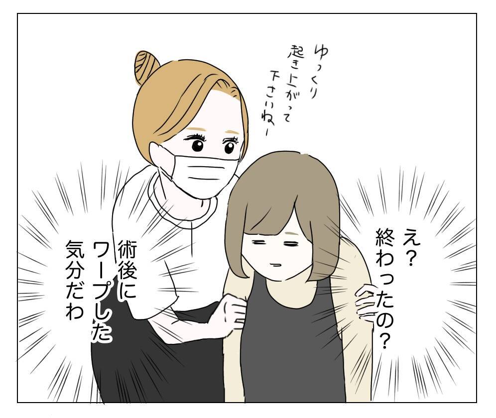 麻酔から覚め、手術後の顔を鏡で確認…目元はどうなった!?