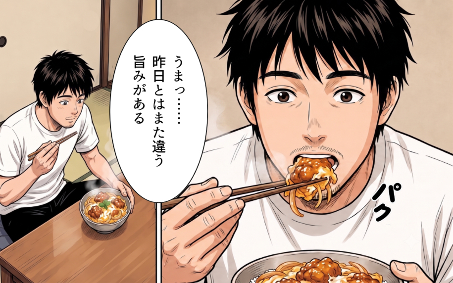 「これ、丼にしていいやつだ」唐揚げのリメイクと、片付けで蘇った幼い日の記憶