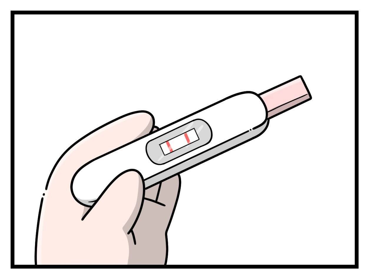 【漫画】妊娠検査薬で陽性反応が出た！予感はしていたけどパニック【一緒のお墓に入ろっか！ Vol.5】