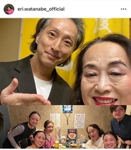 渡辺えり、明治座舞台で中村七之助と2ショット　故・勘三郎さんを思い出し感慨深く