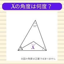 【角度当てクイズ Vol.980】xの角度は何度？