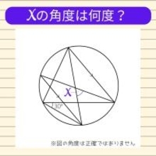 【角度当てクイズ Vol.2034】xの角度は何度？