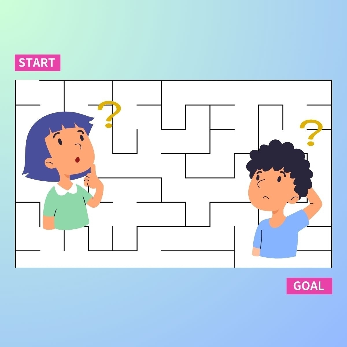 【ぐるぐる迷路 Vol.8】行き止まりを回避してゴールを目指せ！＜知育・脳トレ＞