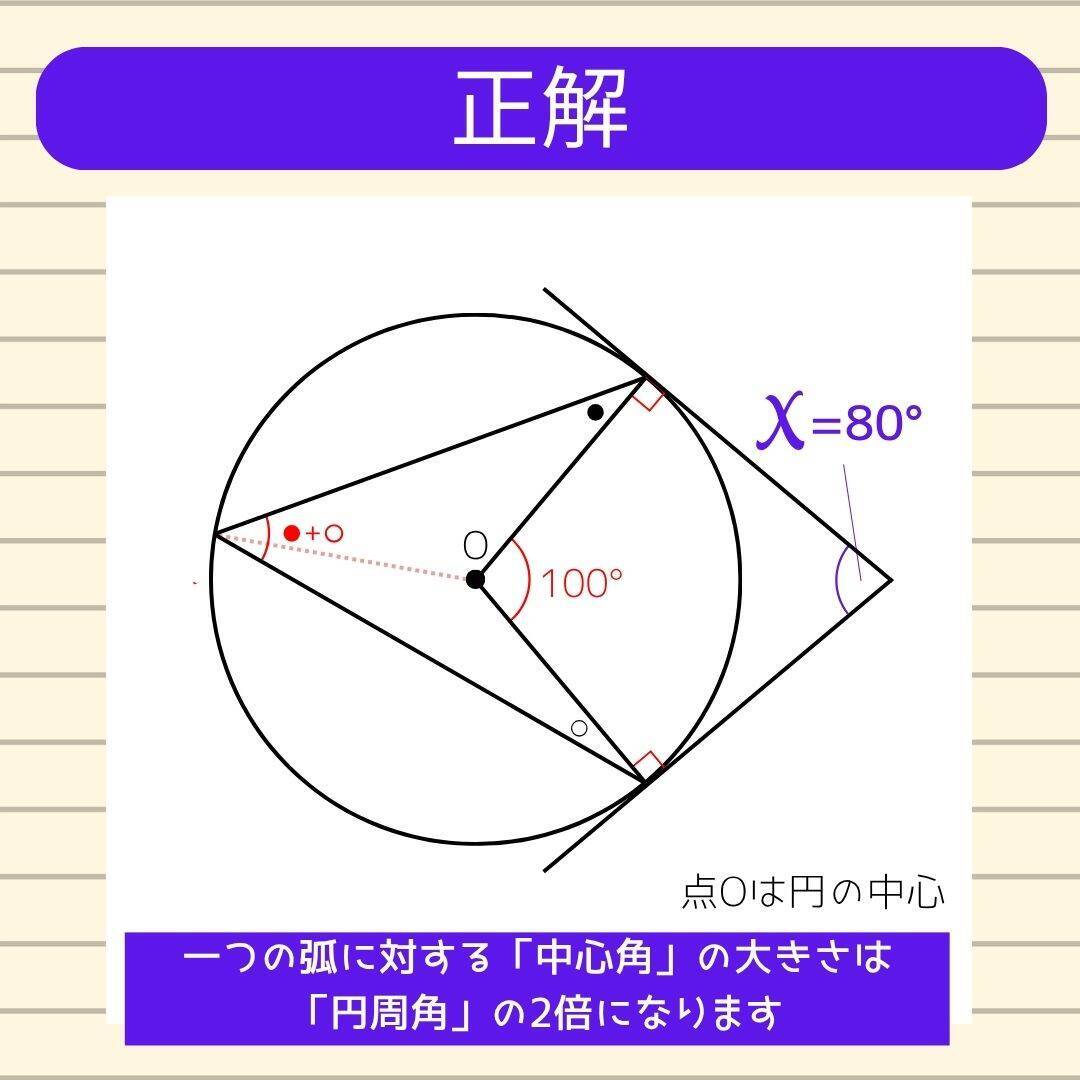 【角度当てクイズ Vol.1806】xの角度は何度？