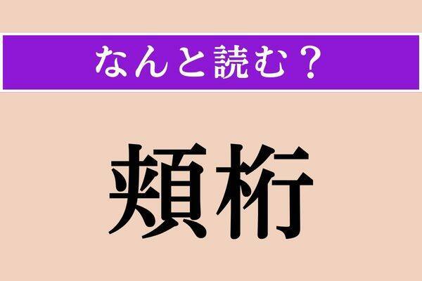 【難読漢字】「搾菜」「頬桁」「剥落」読める？