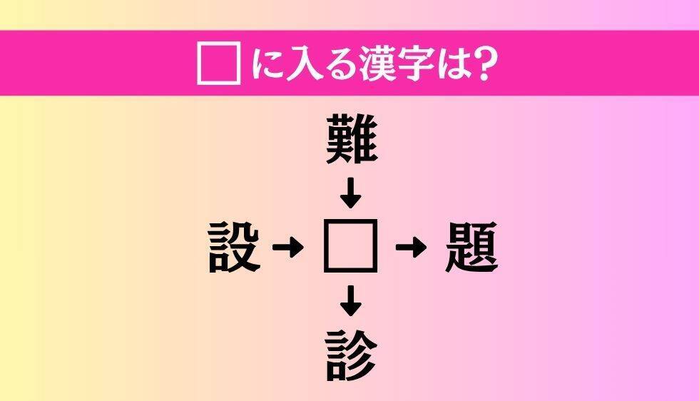 【穴埋め熟語クイズ Vol.3851】□に漢字を入れて4つの熟語を完成させてください