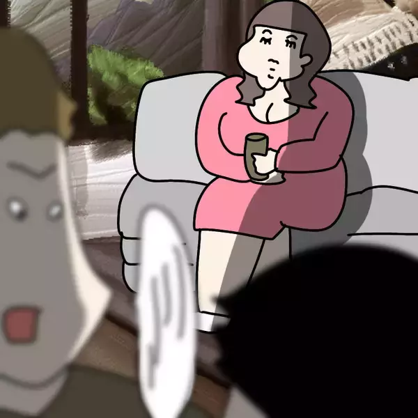 「【漫画】作戦開始！まずはヤバ美を「先生」とおだてて2人きりに【非常識な女がウチにきた Vol.73】」の画像