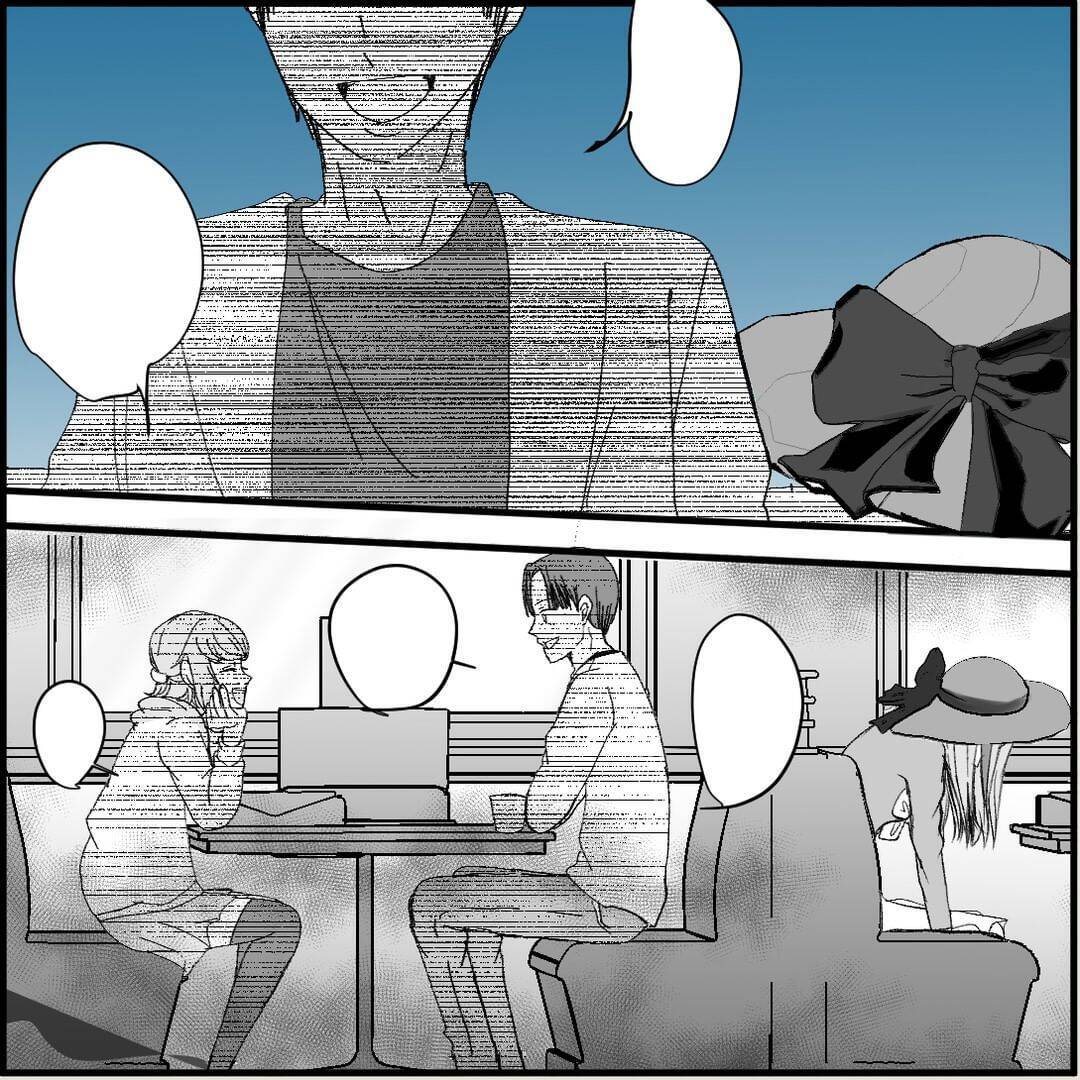 【漫画】デートする2人のそばで聞き耳を立て、怒りに震える…【絶望のマリィさん Vol.12】