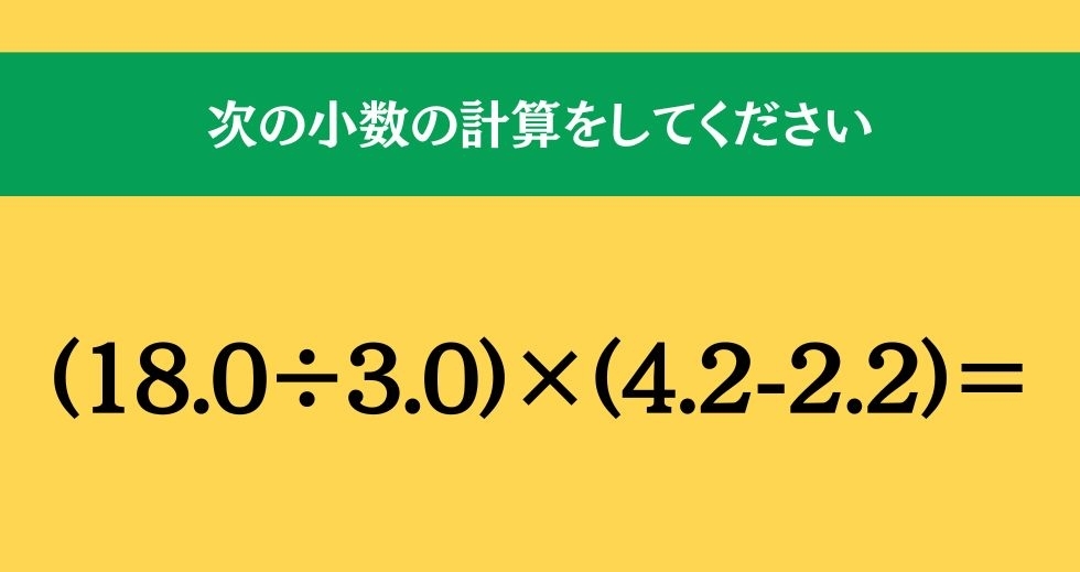 大人ならわかる？ 小学校の「算数」問題＜Vol.648＞