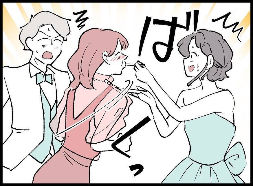 【漫画】その後も結婚式はめちゃくちゃにされっぱなし【妻の友達を抱いたけど Vol.27】