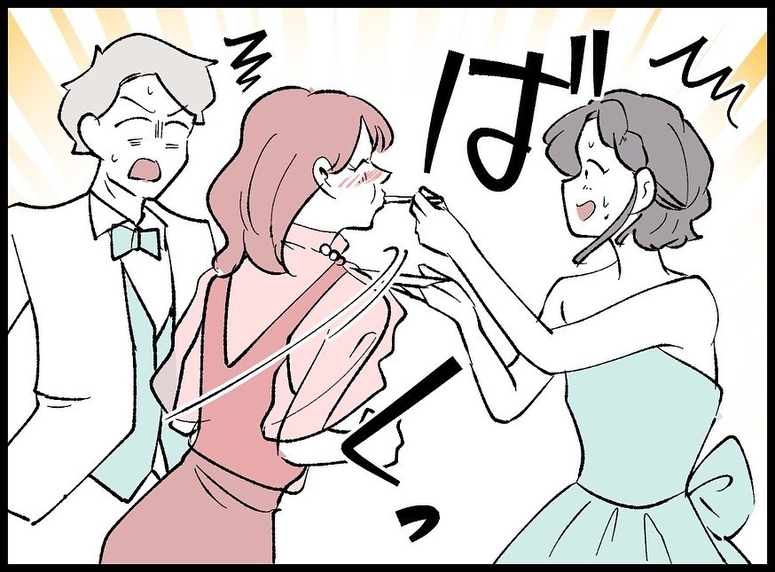 【漫画】その後も結婚式はめちゃくちゃにされっぱなし【妻の友達を抱いたけど Vol.27】
