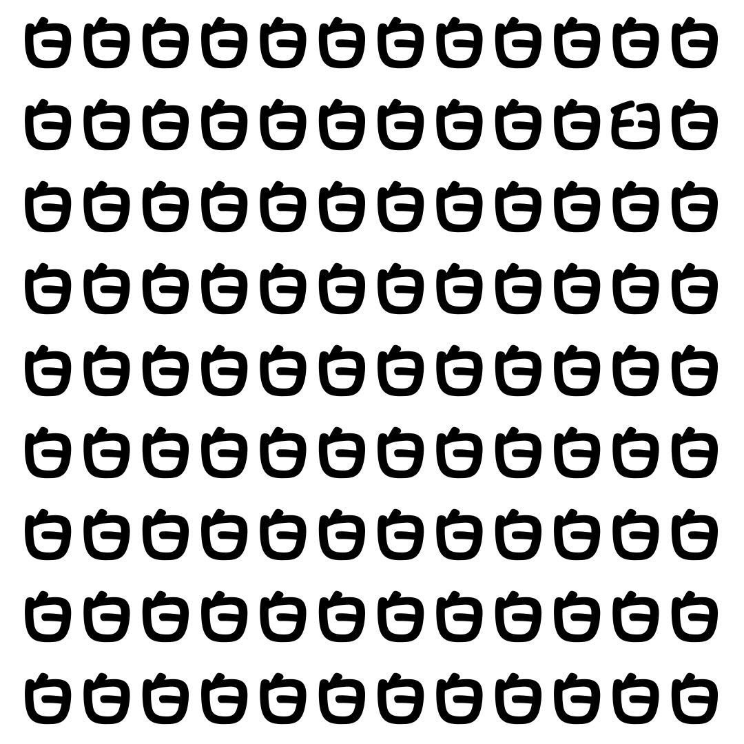【漢字探し】ずらっと並んだ「白」の中にまぎれた別の漢字一文字は？