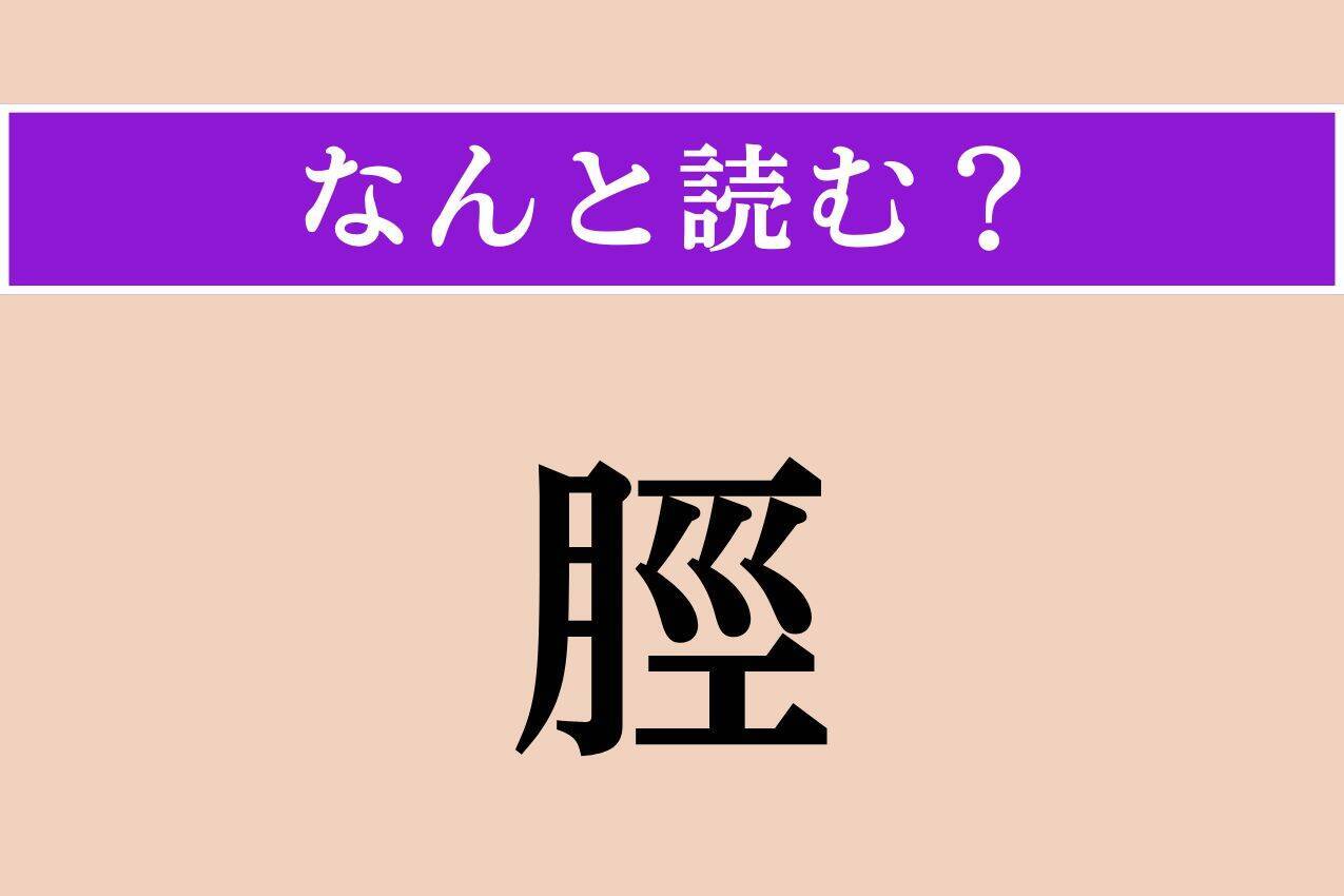 【難読漢字】「脛」正しい読み方は？「すね」以外の読み方わかりますか？