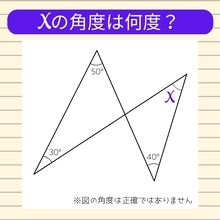 【角度当てクイズ Vol.61】xの角度は何度？