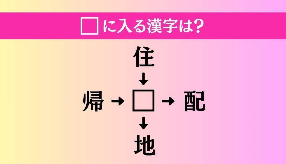 【穴埋め熟語クイズ Vol.4300】□に漢字を入れて4つの熟語を完成させてください