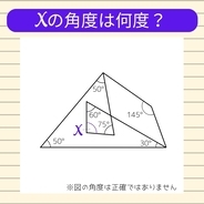 【角度当てクイズ Vol.2532】xの角度は何度？