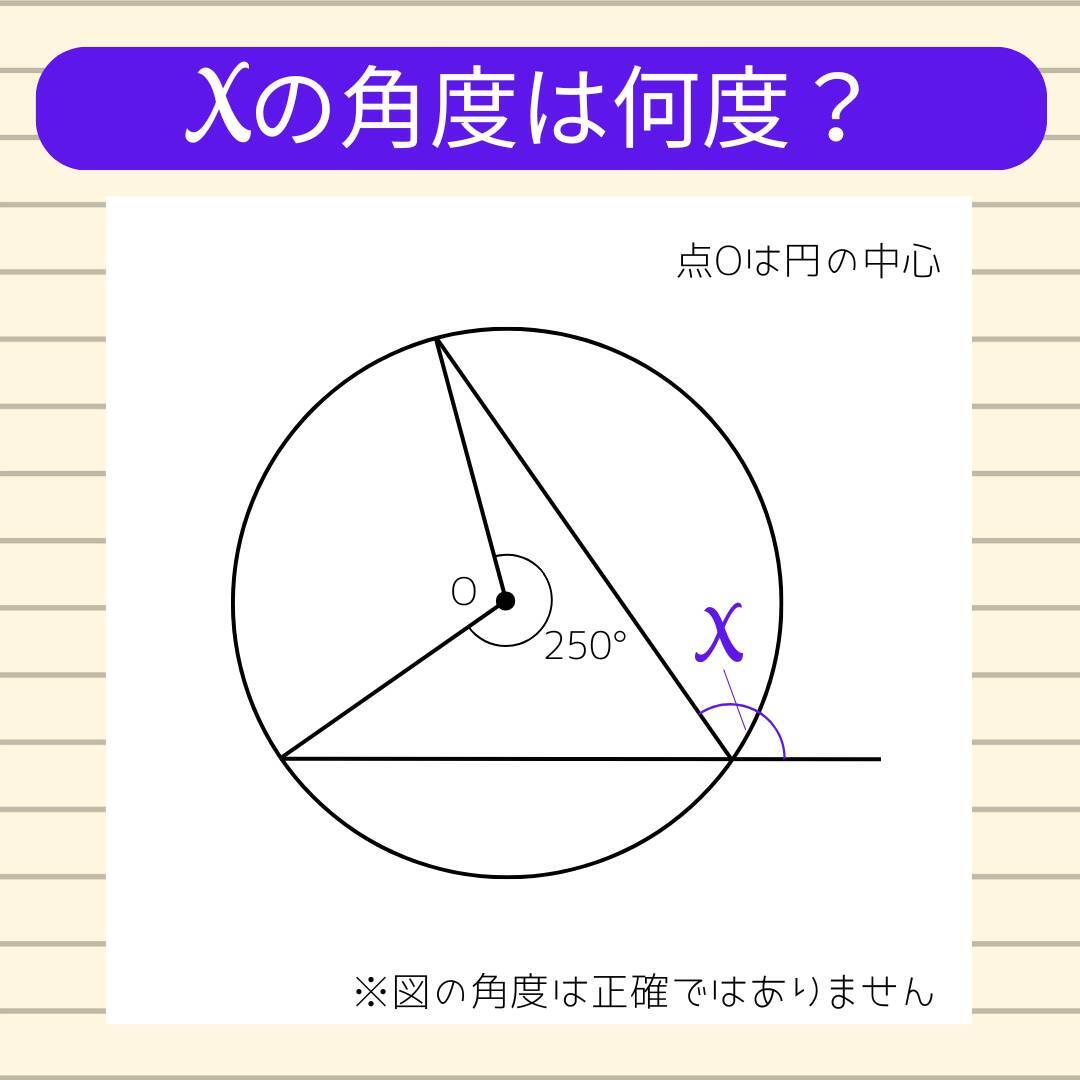 【角度当てクイズ Vol.2219】xの角度は何度？＜全3問＞